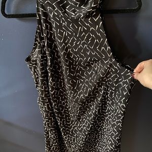 Banana Republic Factory sz 14 dress, halter style, black & white,